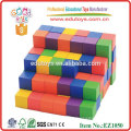 100 PCS Cubos de madera coloridos de 2cm